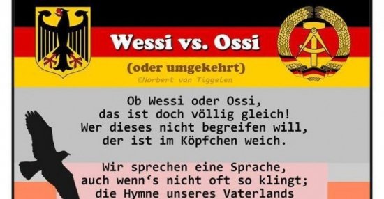 Wessi vs. Ossi.. Lustige Bilder, Sprüche, Witze, echt lustig