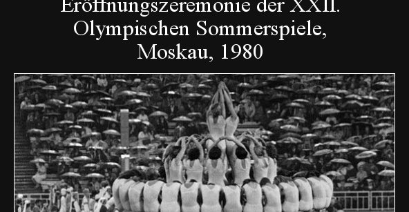 Eröffnungszeremonie der XXII. Olympischen Sommerspiele, Moskau, 1980