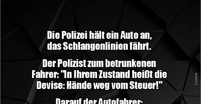 Die Polizei H lt Ein Auto An Das Schlangenlinien F hrt Der Polizist 