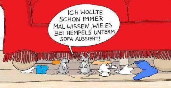 Wie Bei Hempels Unterm Sofa