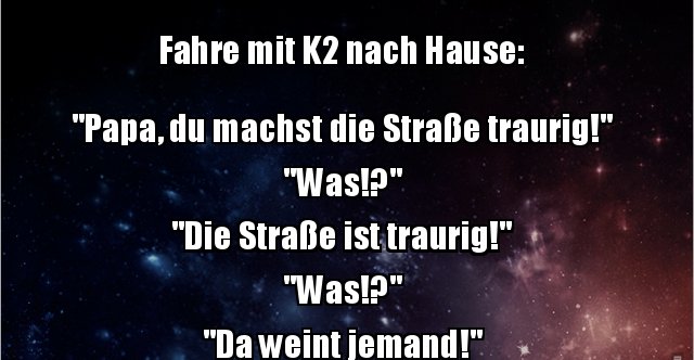 Du machst mich traurig