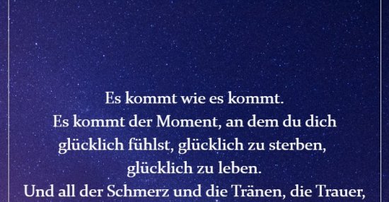 Es kommt wie es kommt. Es kommt der Moment, an dem du dich.. Lustige