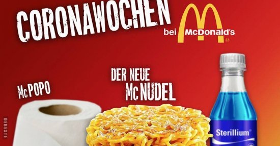 Coronawochen bei McDonalds | Lustige Bilder, Sprüche, Witze, echt lustig