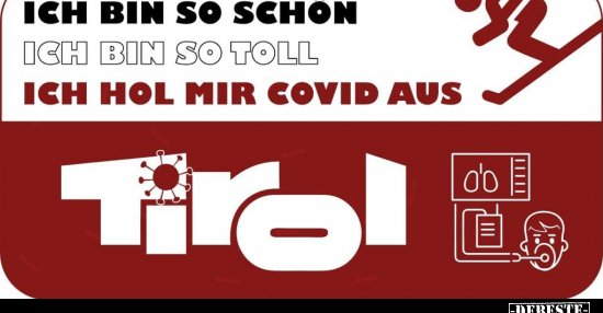 Ich bin so schön. Ich bin so toll. Ich hol mir Covid aus.. Lustige