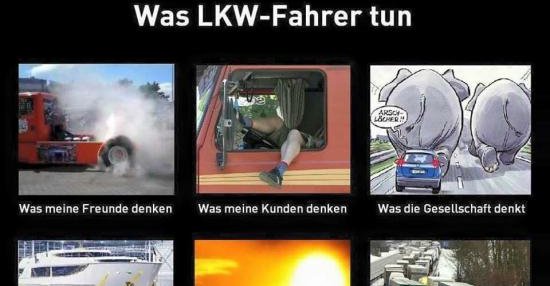 Was LKWFahrer tun.. Lustige Bilder, Sprüche, Witze, echt lustig