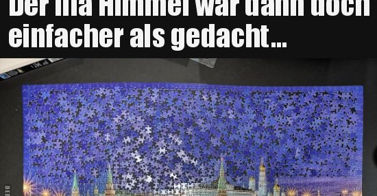 Der lila Himmel war dann doch einfacher als gedacht... Lustige Bilder