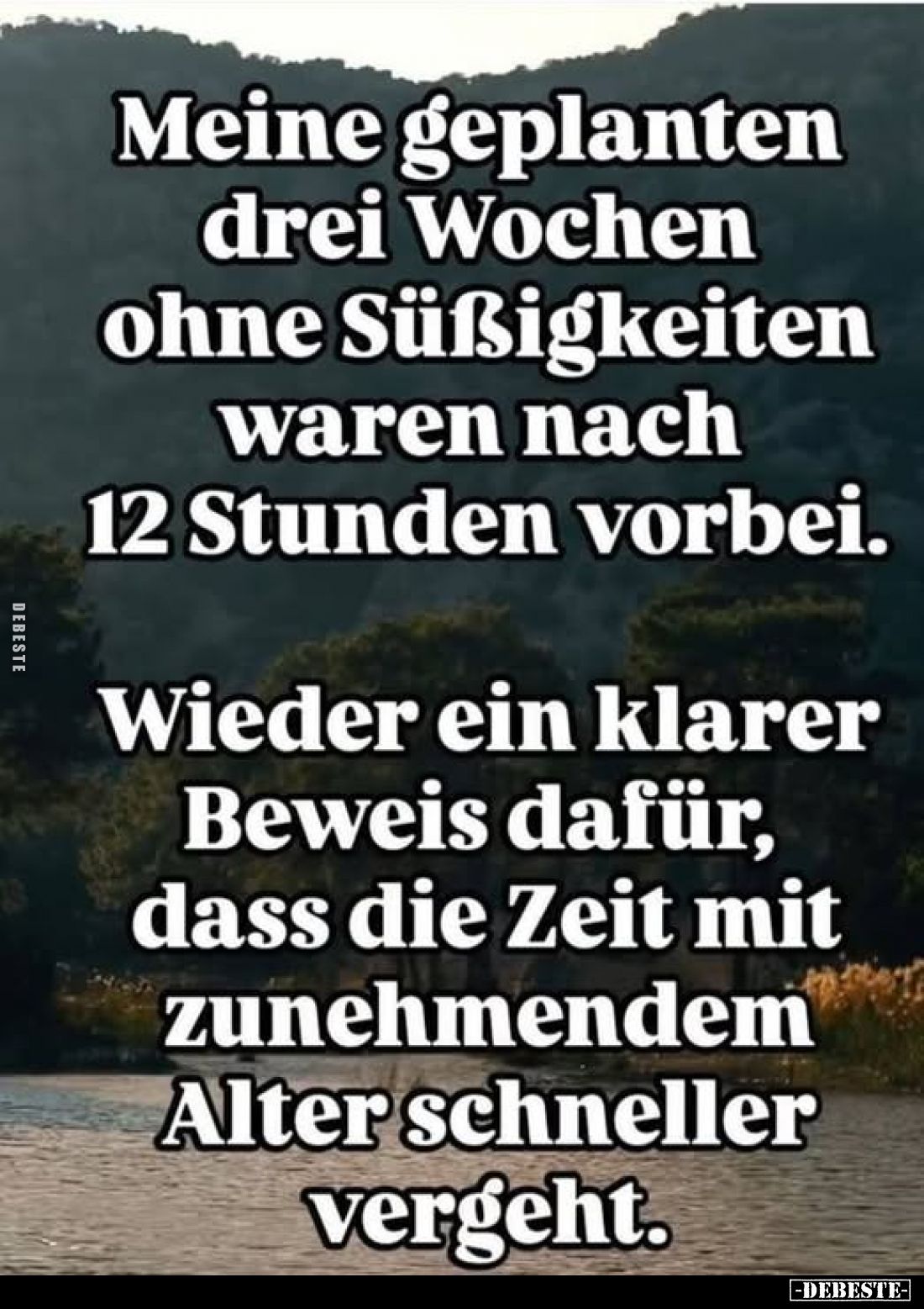 Meine geplanten drei Wochen ohne Süßigkeiten waren nach 12 Stunden vorbei.
Wieder ein klarer Beweis dafür, dass die Zeit mi...