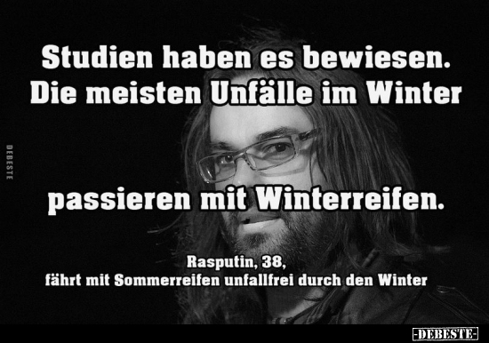 Studien haben es bewiesen. Die meisten Unfälle im Winter.. - Lustige Bilder | DEBESTE.de