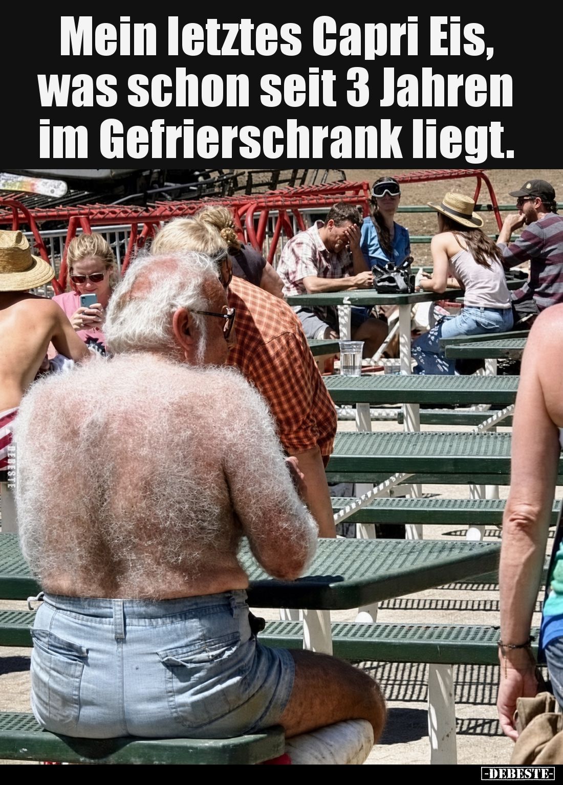 Mein letztes Capri Eis, was schon seit 3 Jahren im Gefrierschrank liegt.