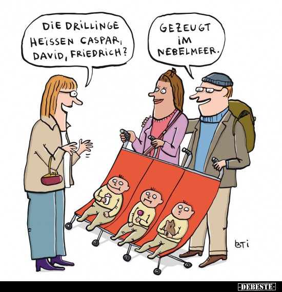 Die Drillinge heissen Caspar, David, Friedrich?.. - Lustige Bilder | DEBESTE.de