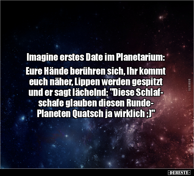 Imagine erstes Date im Planetarium.. - Lustige Bilder | DEBESTE.de