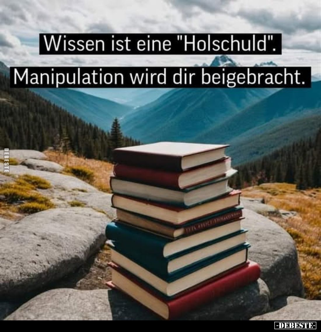 Wissen ist eine "Holschuld". 
Manipulation wird dir beigebracht.