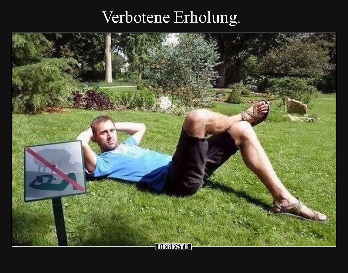Verbotene Erholung