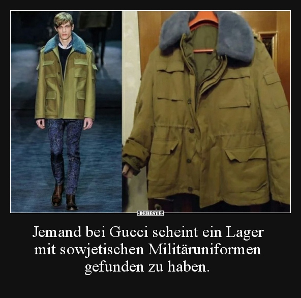 Jemand bei Gucci scheint ein Lager mit sowjetischen.. - Lustige Bilder | DEBESTE.de