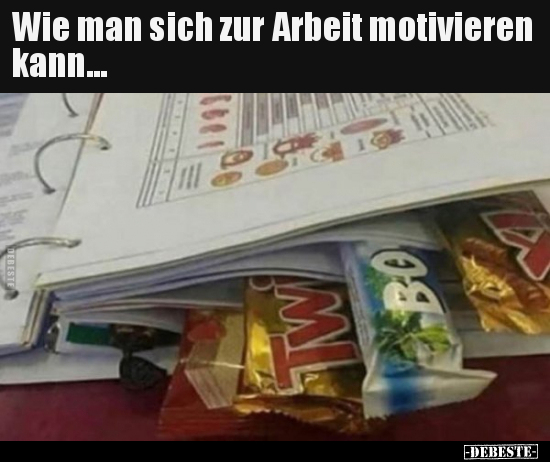 Wie man sich zur Arbeit motivieren kann... - Lustige Bilder | DEBESTE.de