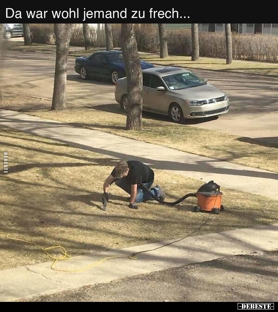 Da war wohl jemand zu frech...