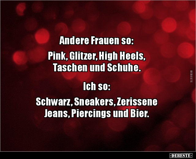 Andere Frauen so: Pink, Glitzer, High Heels, Taschen und.. - Lustige Bilder | DEBESTE.de