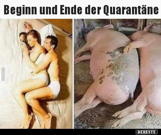 Beginn und Ende der Quarantäne..