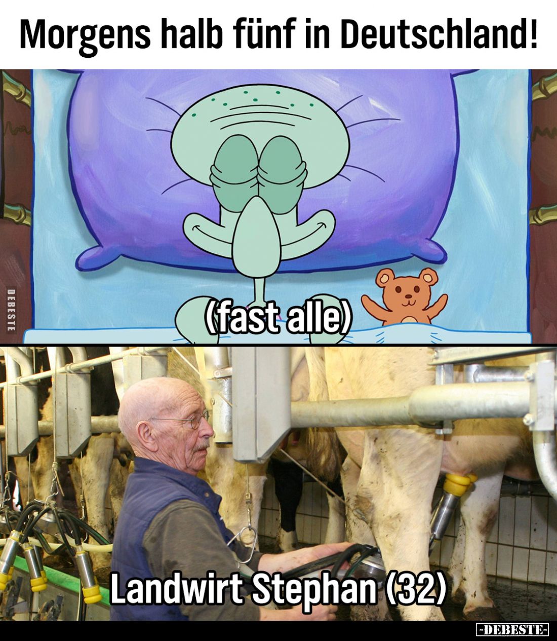 Morgens halb fünf in Deutschland!