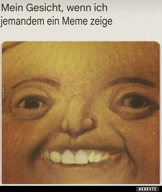 Mein Gesicht, wenn ich jemandem ein Meme zeige.. - Lustige Bilder | DEBESTE.de