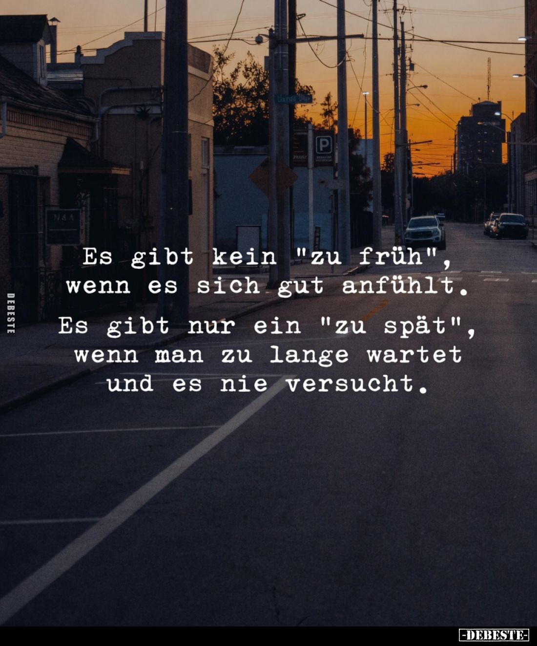 Es gibt kein "zu früh", wenn es sich gut anfühlt... - Lustige Bilder | DEBESTE.de