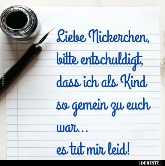 Liebe, Bitte, Gemein, Tut Mir Leid