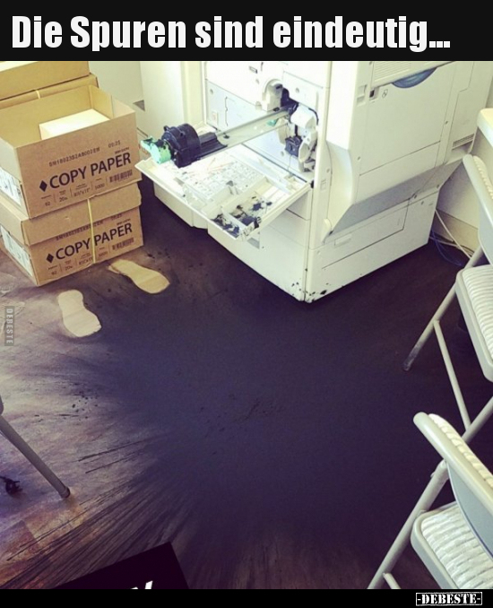 Die Spuren sind eindeutig...
