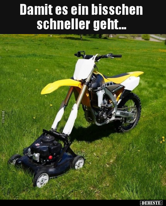 Damit es ein bisschen schneller geht...