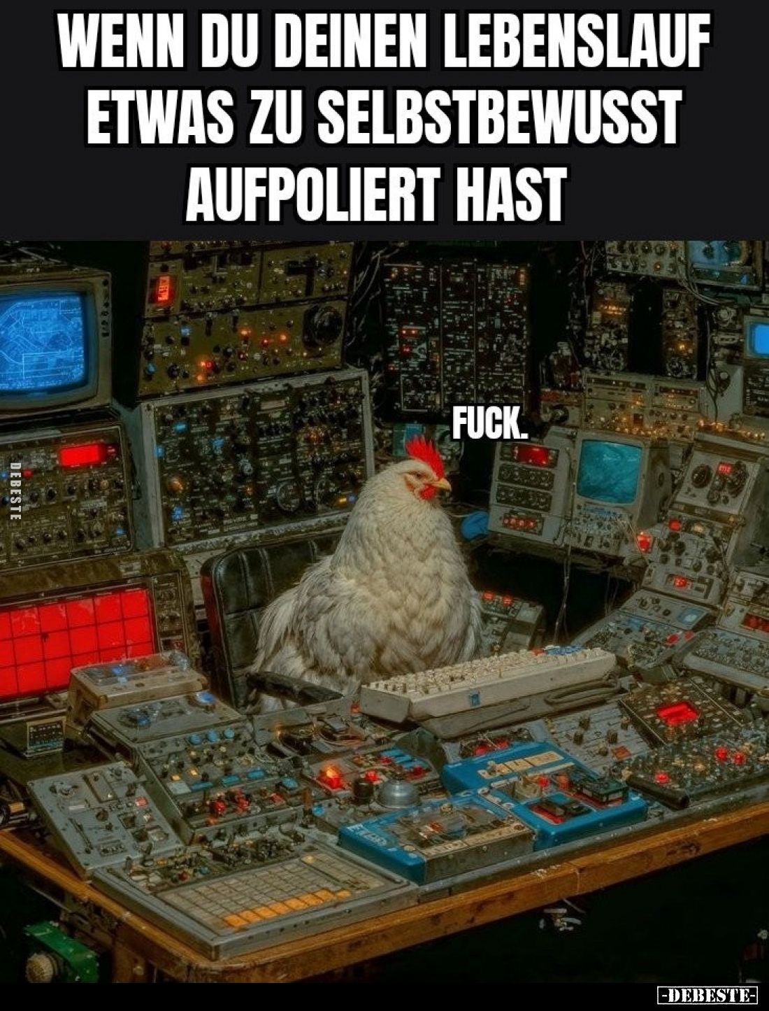 Wenn du deinen Lebenslauf etwas zu selbstbewusst aufpoliert hast.