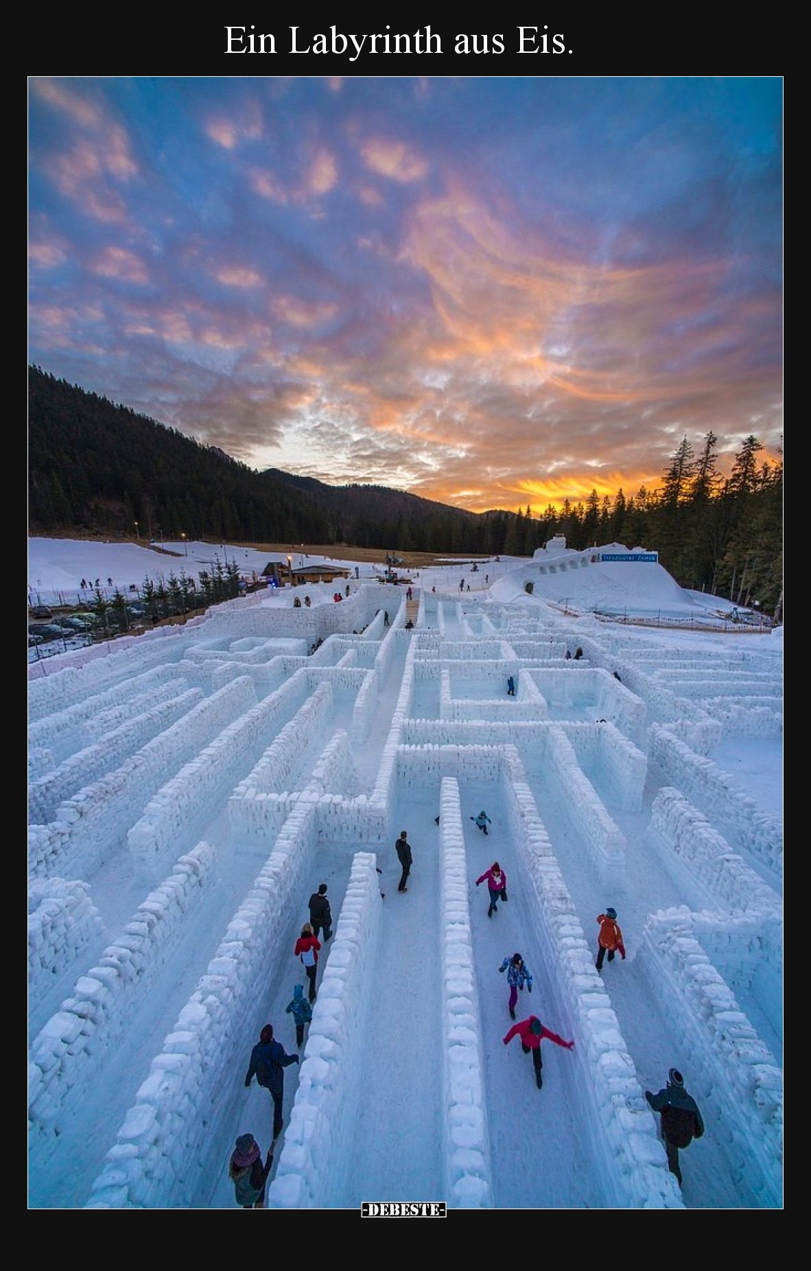 Ein Labyrinth aus Eis