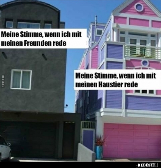 Meine Stimme, wenn ich mit meinen Freunden rede..