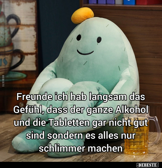 Freunde, Langsam, Alkohol, Tabletten, Machen