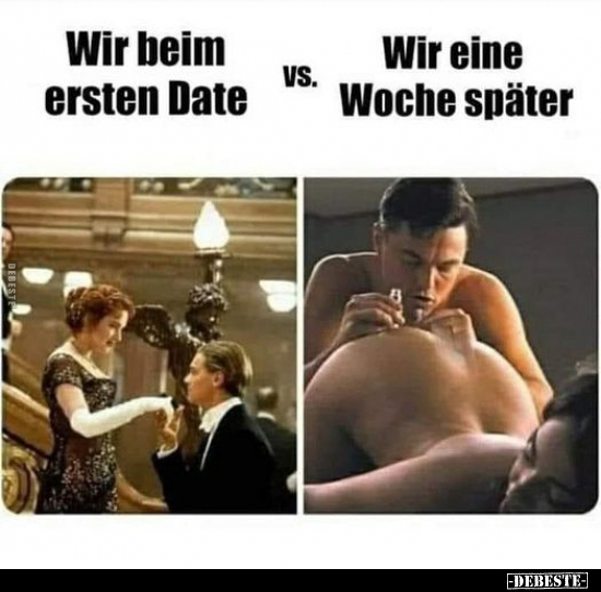 Wir beim ersten Date..