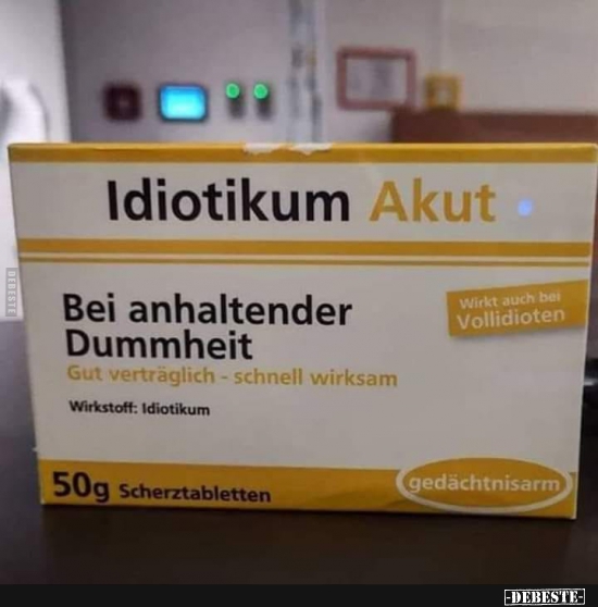 Idiotikum Akut. - Lustige Bilder | DEBESTE.de