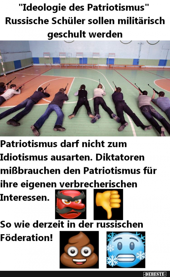 Putin und der Mißbrauch der russischen Jugend. - Lustige Bilder | DEBESTE.de