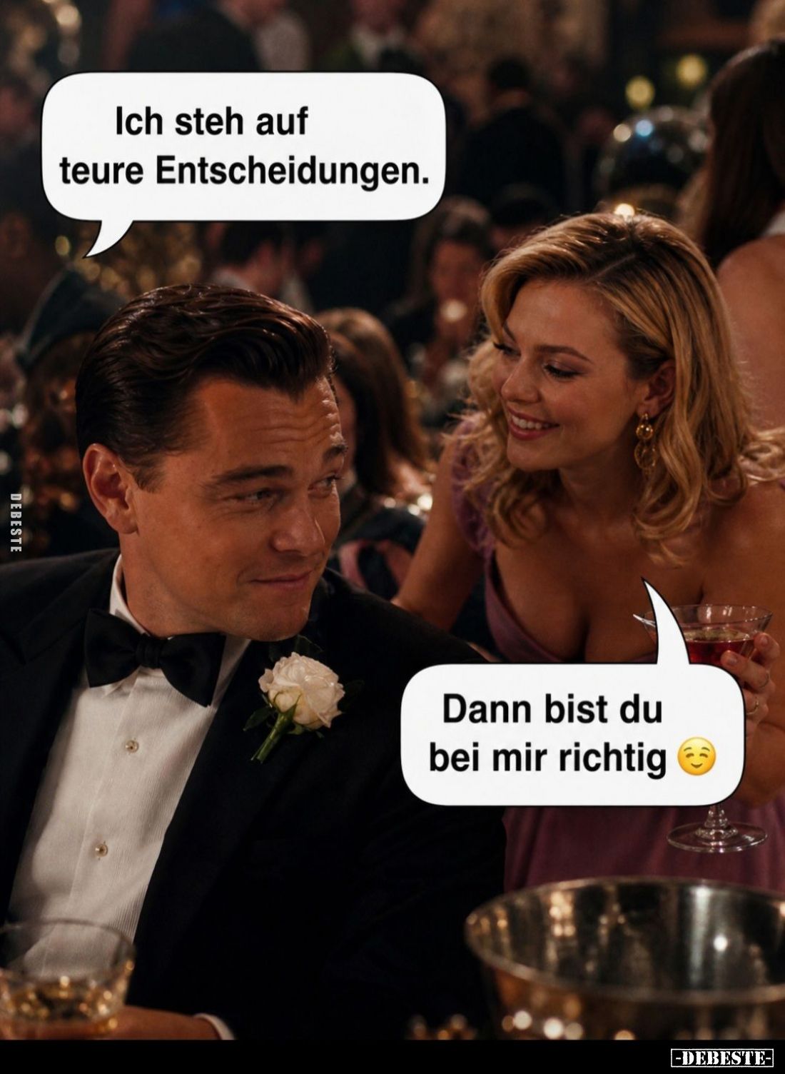 Ich steh auf teure Entscheidungen. -
Dann bist du bei mir richtig.