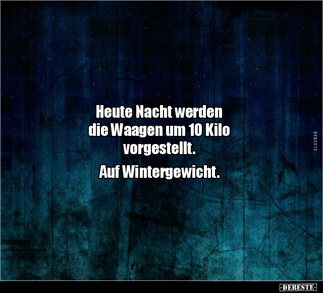 Heute Nacht werden die Waagen um 10 Kilo vorgestellt.. - Lustige Bilder | DEBESTE.de