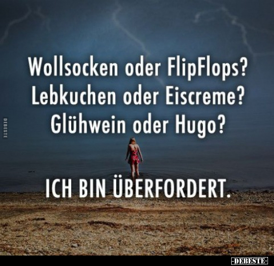 Wollsocken oder FlipFlops?.. - Lustige Bilder | DEBESTE.de