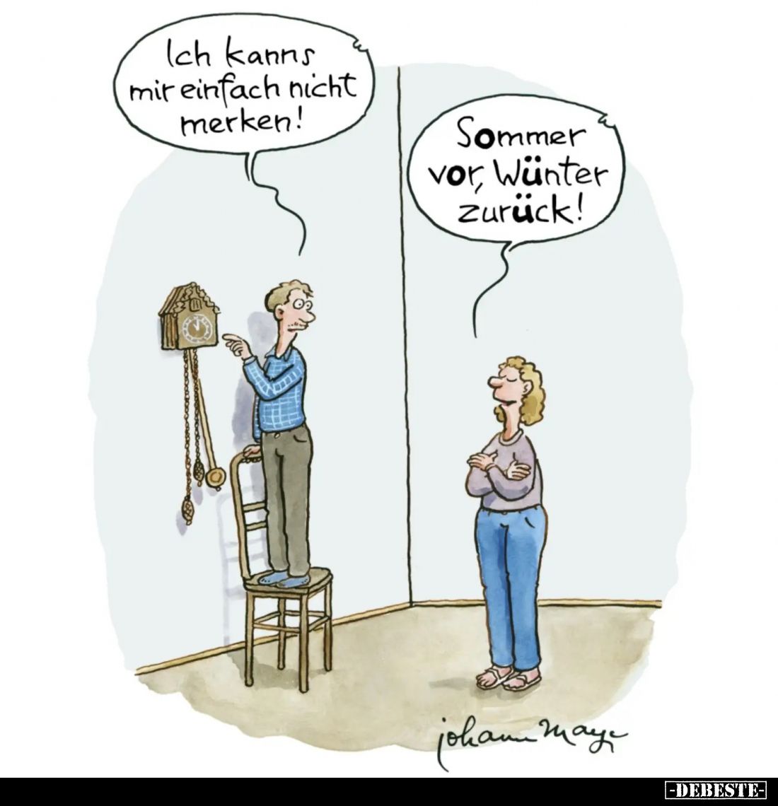 Ich kanns mit einfach nicht merken! -
Sommer vor, wünter zurück!