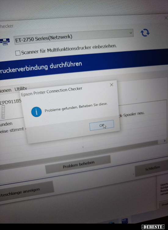 Probleme gefunden. Beheben Sie diese.