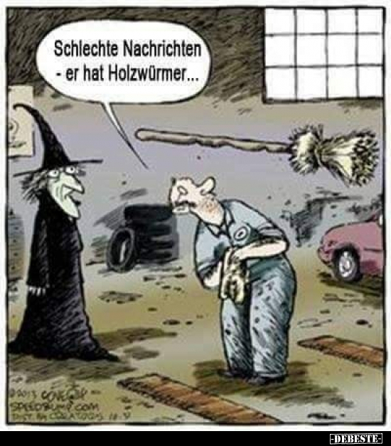 Schlechte Nachrichten - Er hat Holzwürmer... - Lustige Bilder | DEBESTE.de