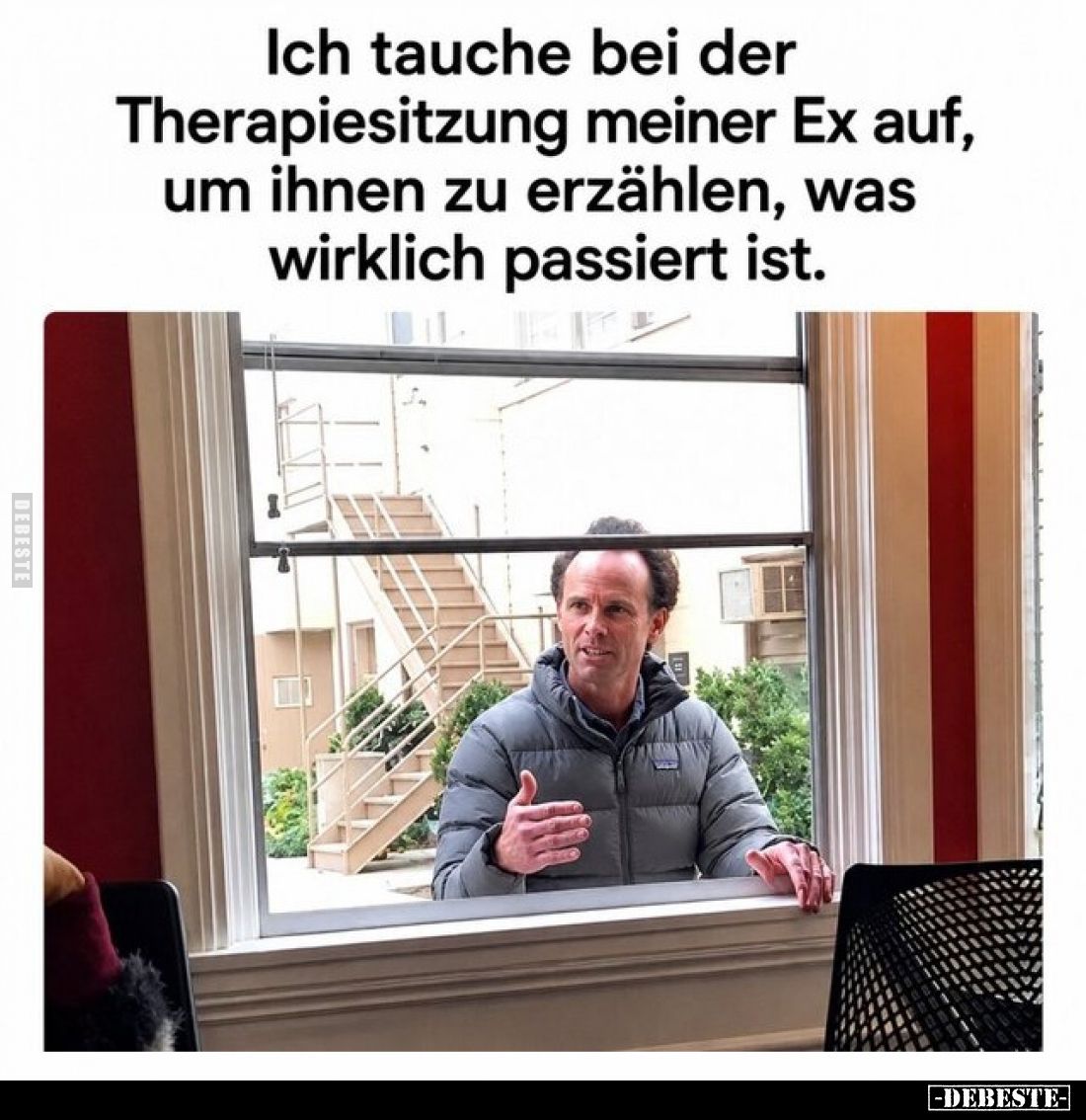 Ich tauche bei der Therapiesitzung meiner Ex auf, um ihnen zu erzählen, was wirklich passiert ist.