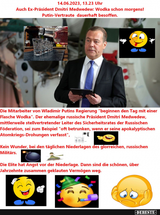 Putin und seine Säufertruppe - Lustige Bilder | DEBESTE.de