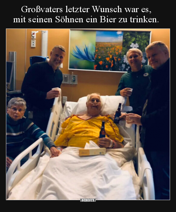 Großvaters letzter Wunsch war es, mit seinen Söhnen ein.. - Lustige Bilder | DEBESTE.de