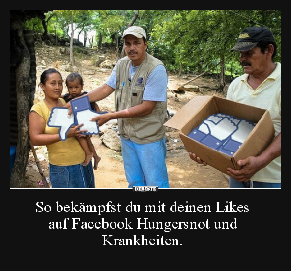 So bekämpfst du mit deinen Likes auf Facebook Hungersnot.. - Lustige Bilder | DEBESTE.de