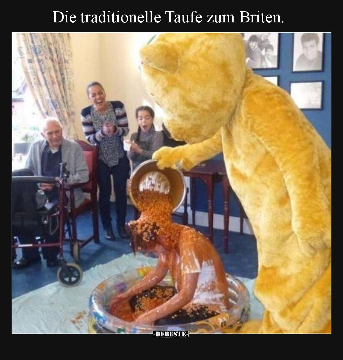 Die traditionelle Taufe zum Briten... - Lustige Bilder | DEBESTE.de