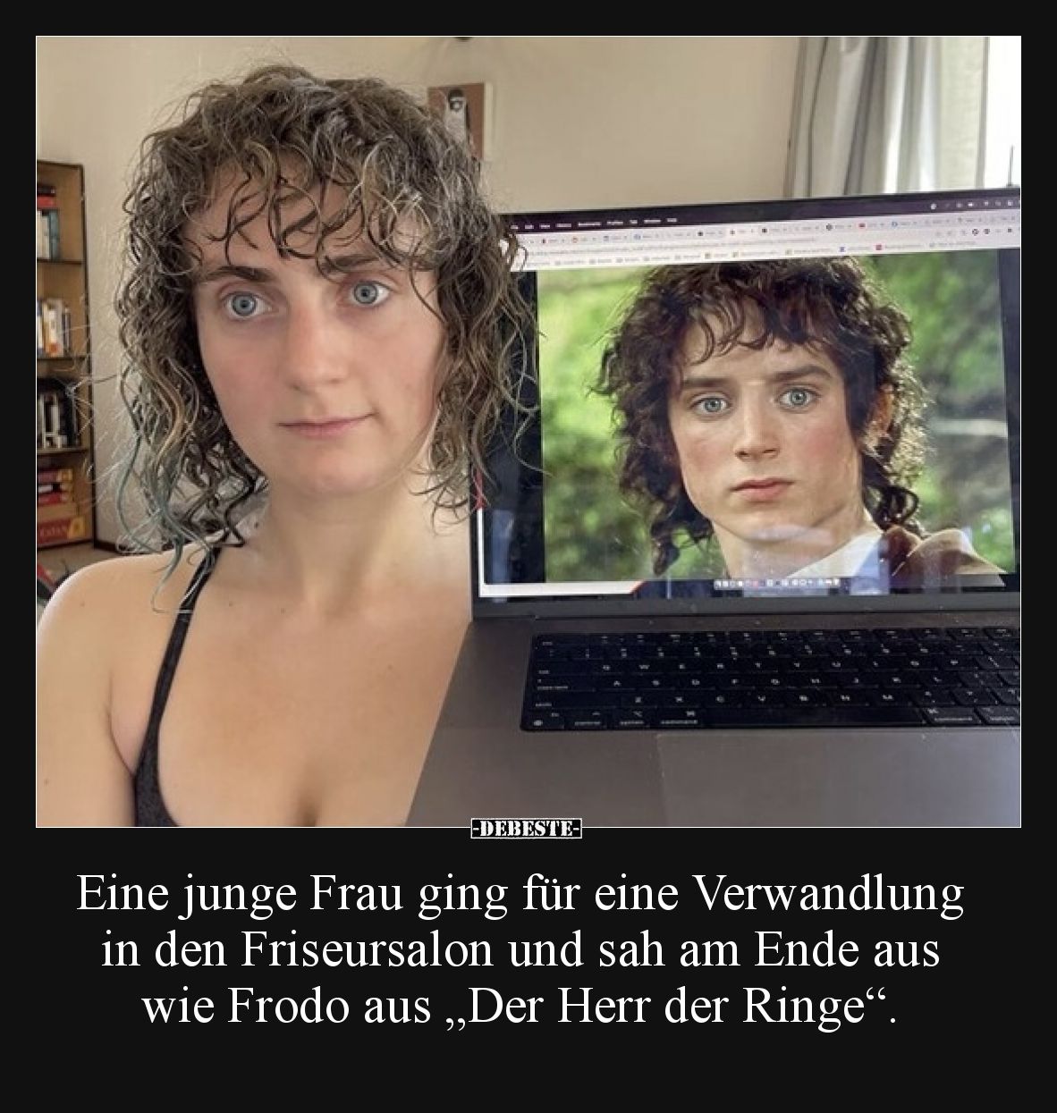 Eine junge Frau ging für eine Verwandlung in den Friseursalon und sah am Ende aus wie Frodo aus „Der Herr der Ringe“.