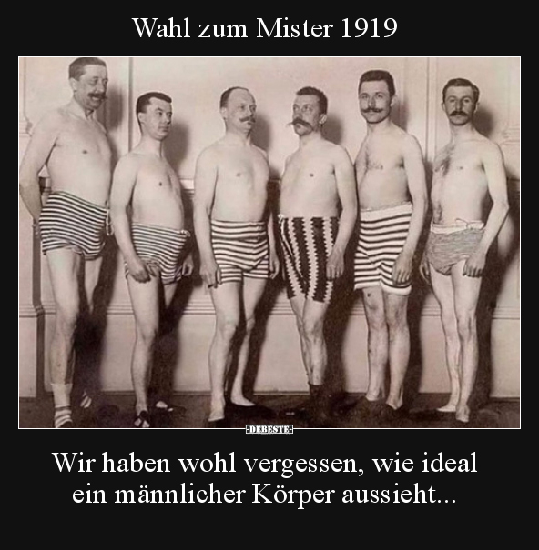 Wahl zum Mister 1919..