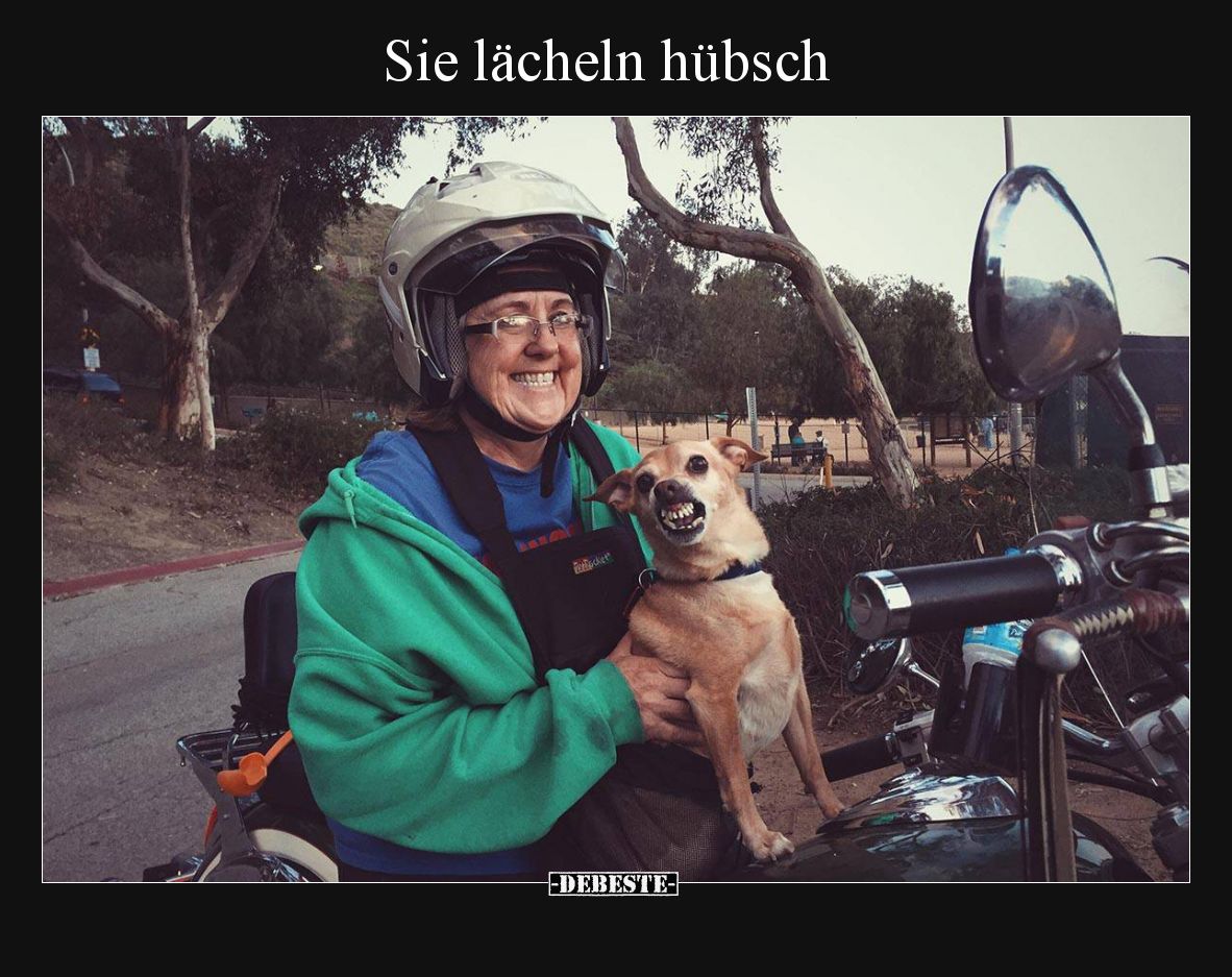 Sie lächeln hübsch