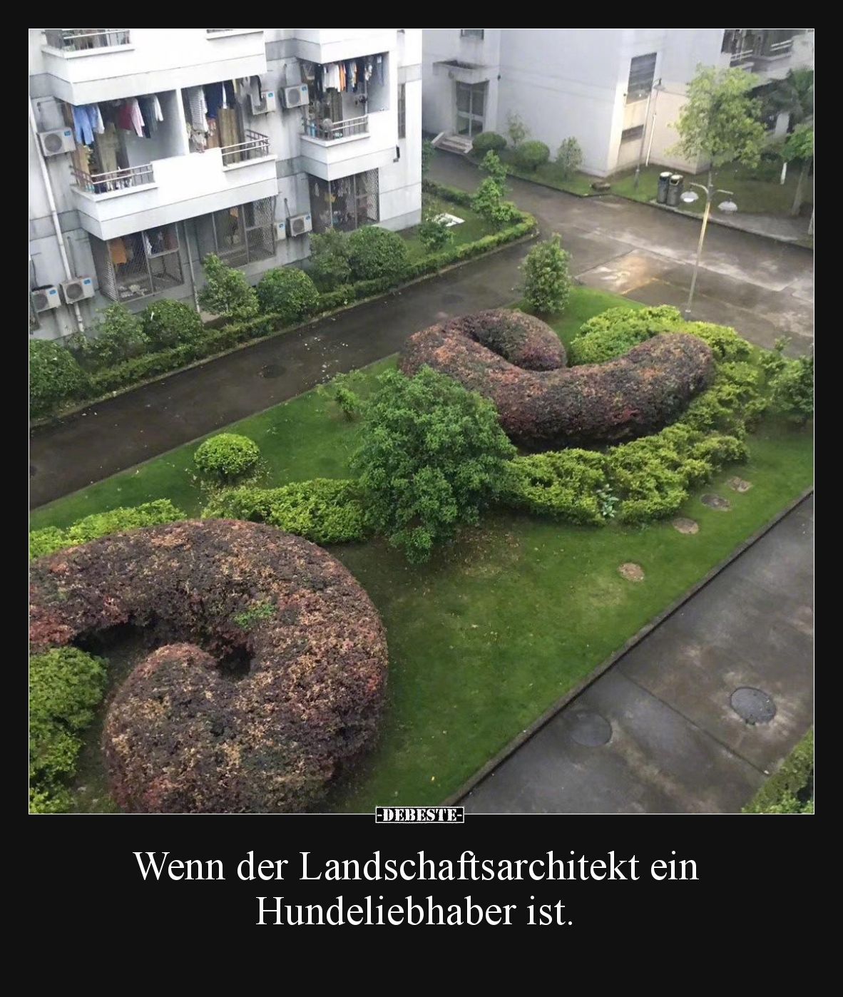 Wenn der Landschaftsarchitekt ein Hundeliebhaber ist.